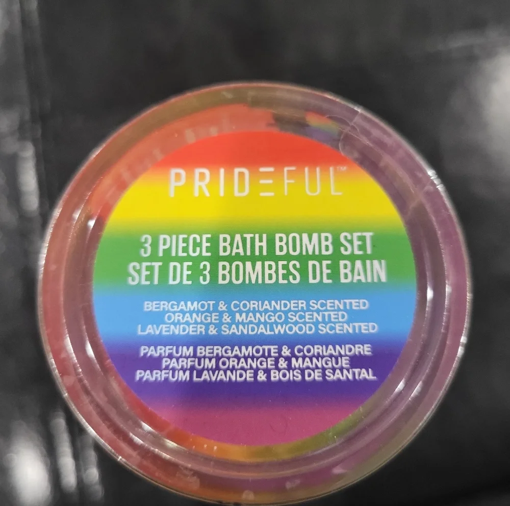 Prideful Bath Bomb Ball 3 Piece Set- NEW
